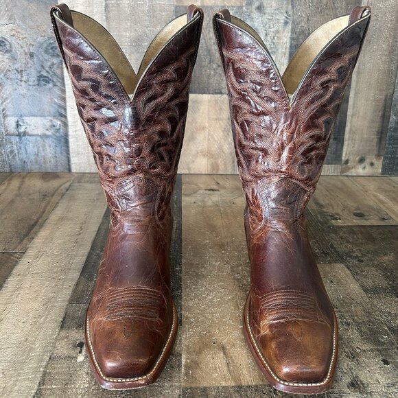 Moonshine Spirit Brad Paisley BBM87 Square Toe Cowboy Boots Mens 10.5 D - Picture 2 of 12